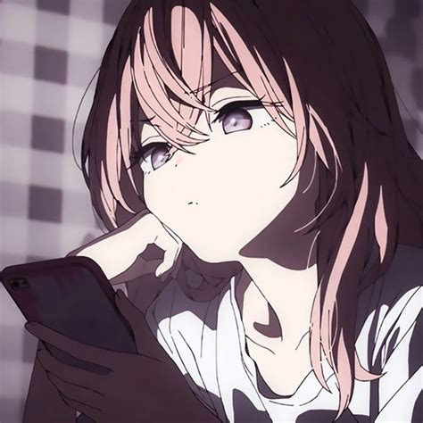 Dark yet captivating, these wallpapers are sure to make your device stand out and grab attention. . Anime girl pfp